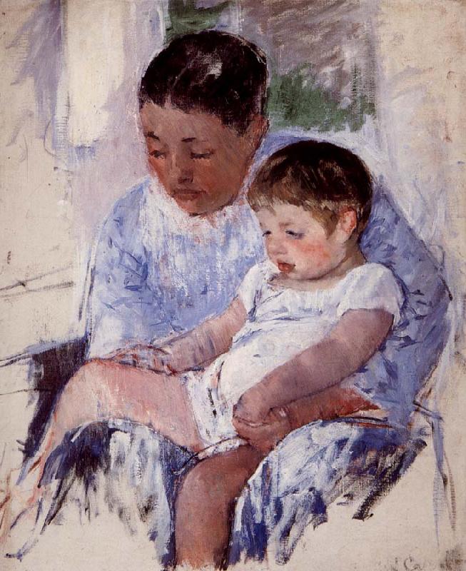 Mary Cassatt Mother and her child oil painting image
